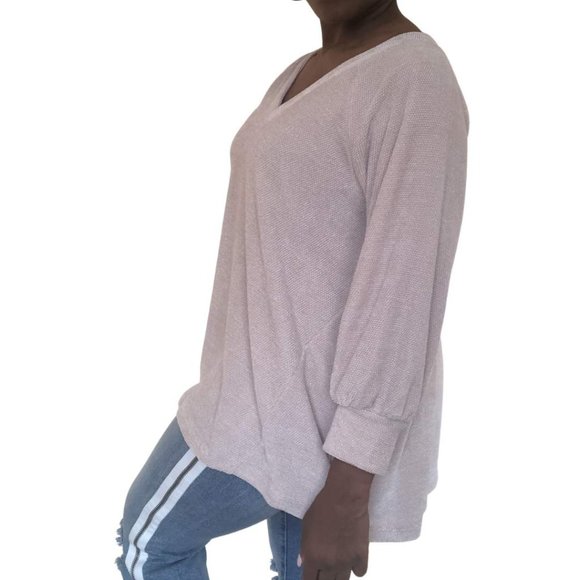 (NWT) - Balloon Puff Sleeve Chenille Sweater - Picture 4 of 8